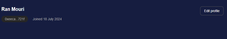 Click the Edit profile button